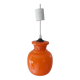 Vintage pendant lamp in orange opaline glass from the 70s