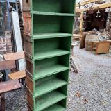 Wooden workshop shelf