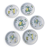 Set of 6 vintage Royal Sphinx Maastricht plates – Folk decor