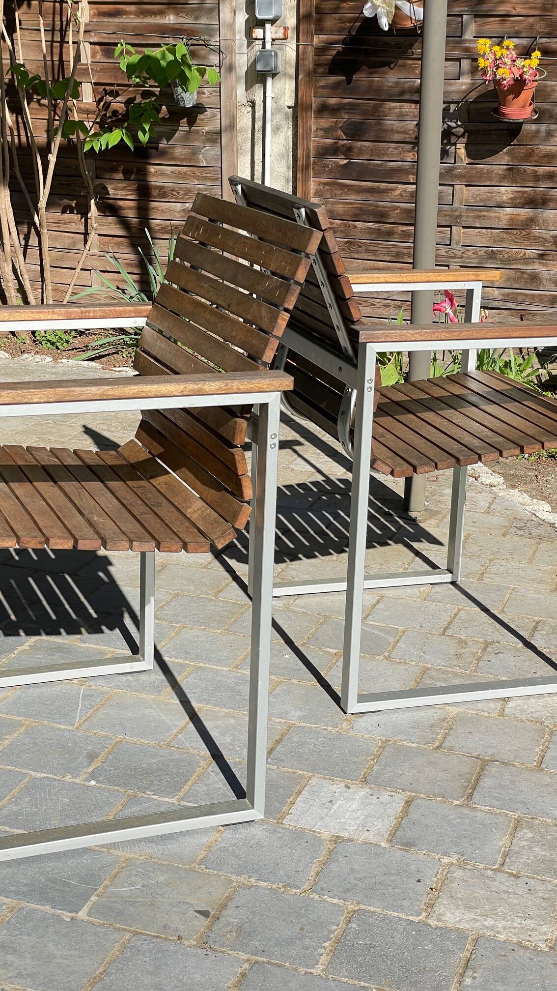 Paire de fauteuils esprit Karin Mobring Ikea