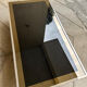 Willy Rizzo coffee table brass/glass 70s Italy