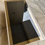 Willy Rizzo coffee table brass/glass 70s Italy