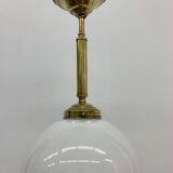 Antique Philips opaline glass hanging lamp, 1950’s