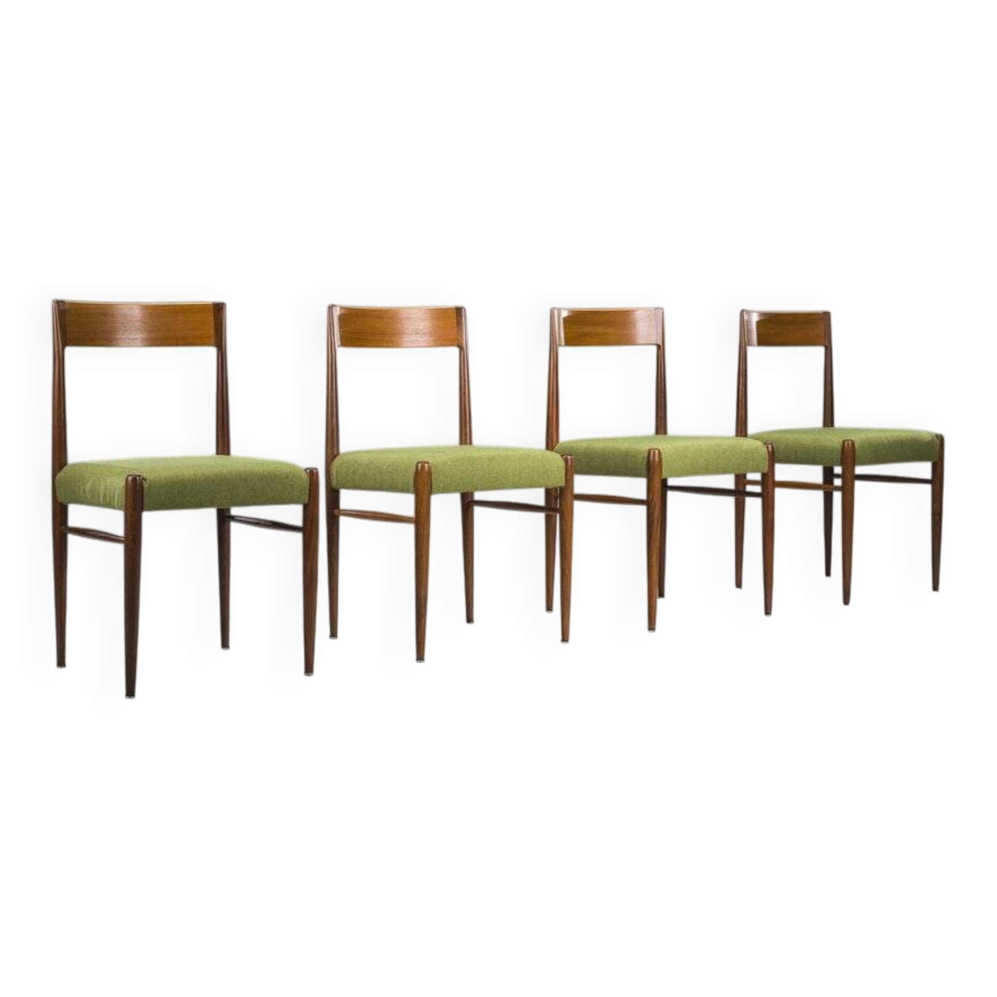 Set of 4 teak dining chairs by Lübke, 1960s