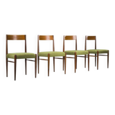 Set of 4 teak dining chairs by Lübke, 1960s