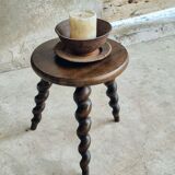 Vintage stool milking stool beech wood