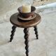 Vintage stool milking stool beech wood