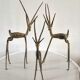 Figurines antilope en bronze vintage