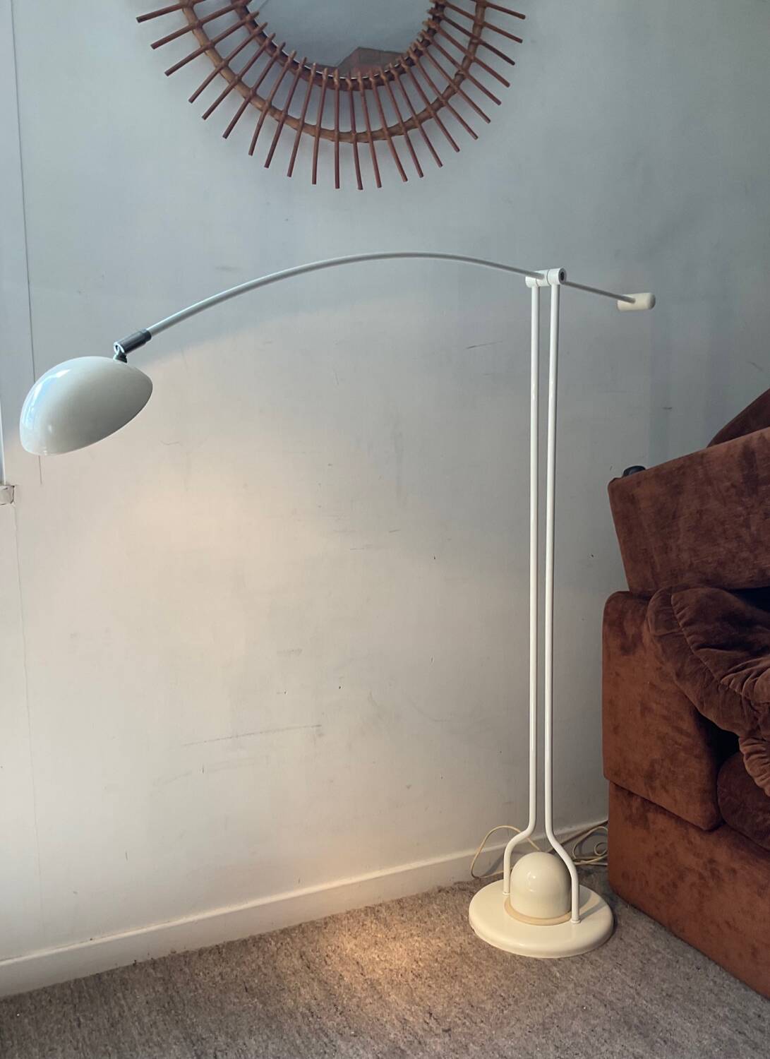Vintage reading floor lamp from the 70s and 80s