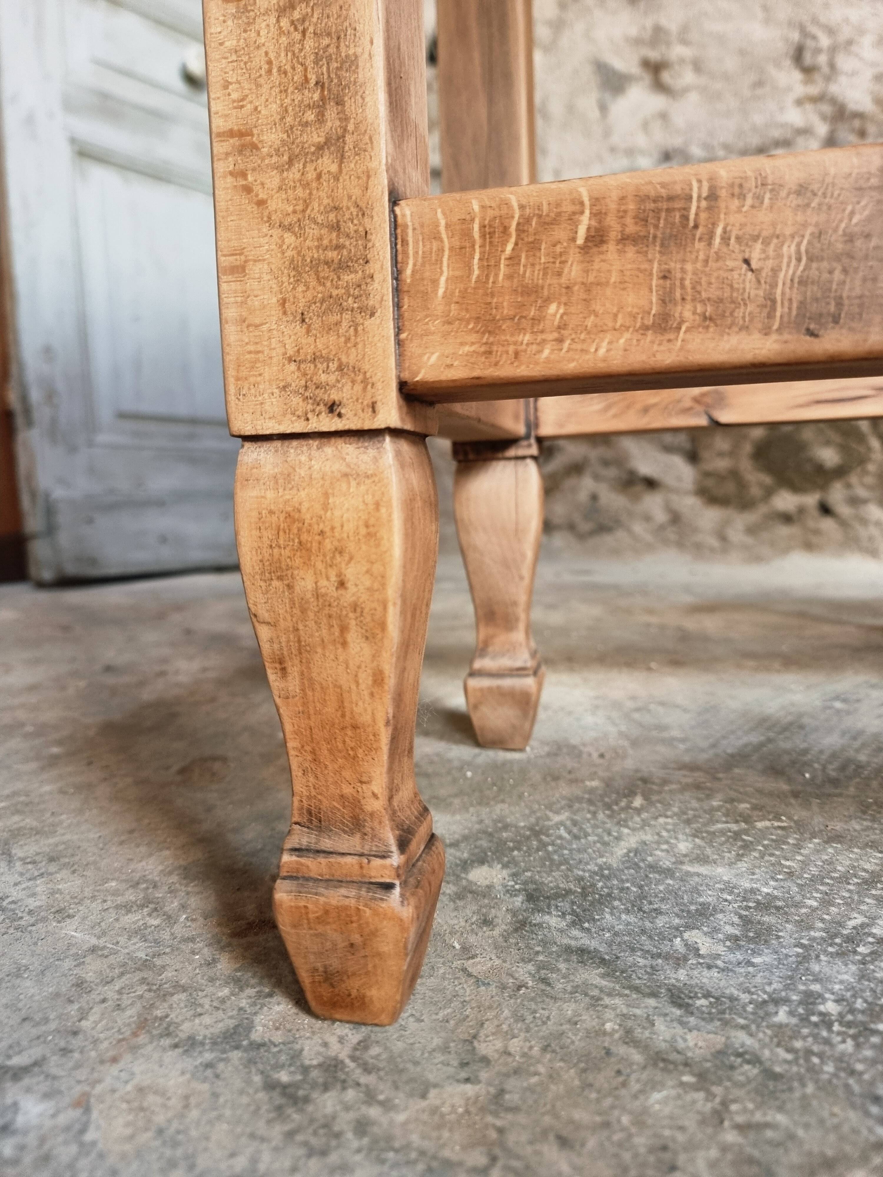 Vintage French drop-leaf table – Oval dining table, circa 1930–1950