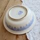 Old round deep plate ironstone Boch La Louvière Clara – Blue decoration