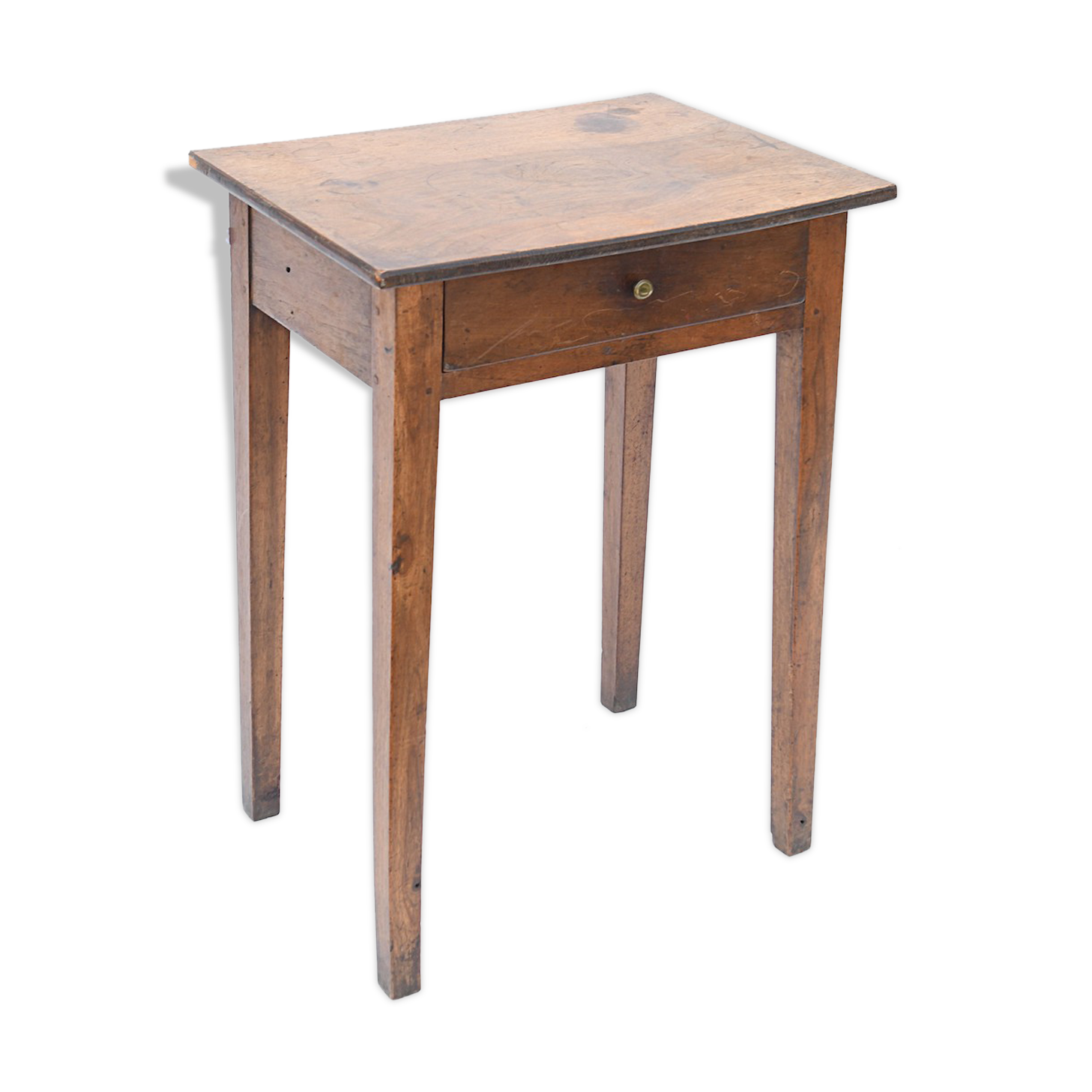 Natural wooden nightstand