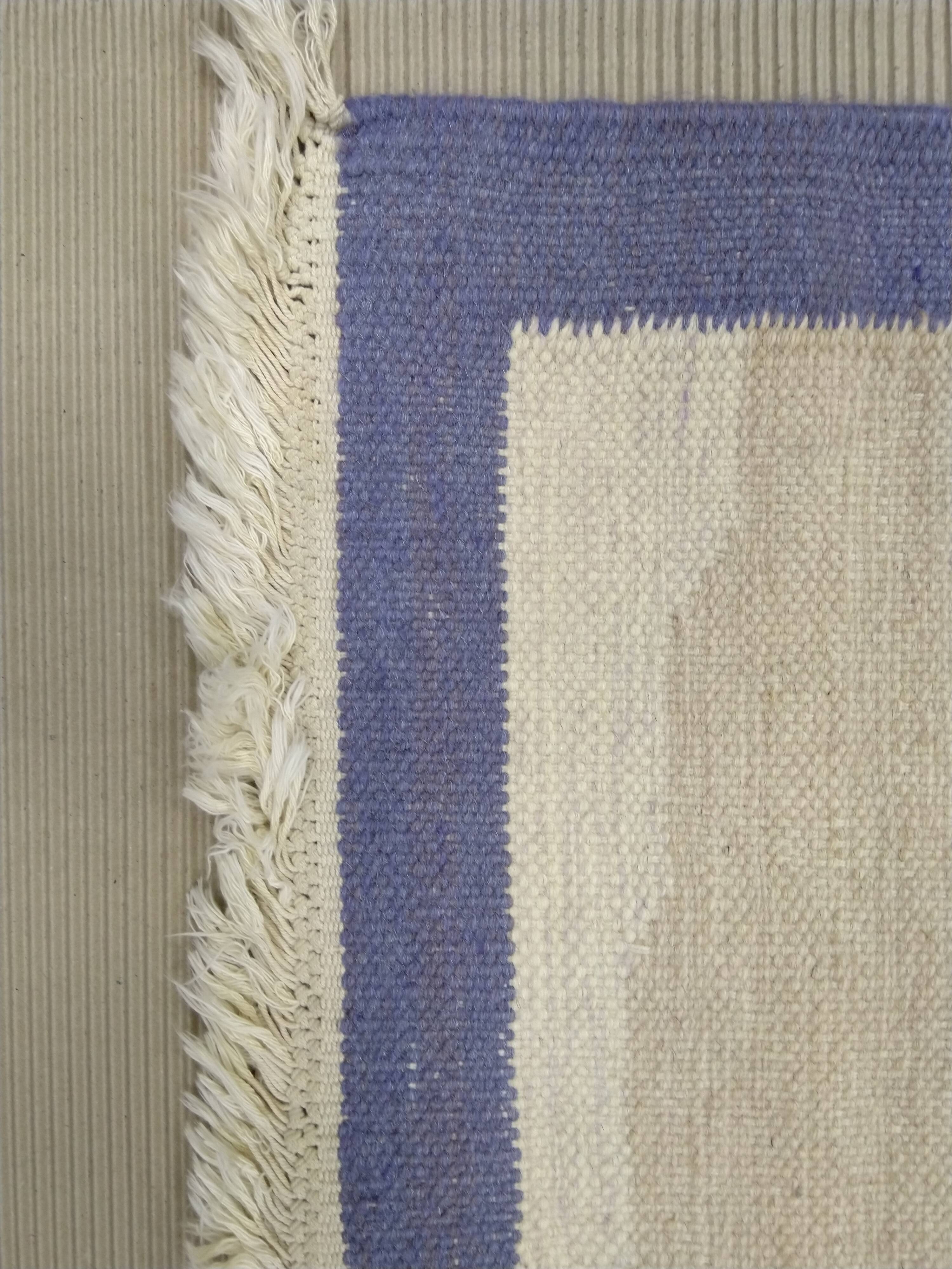 Scandinavian carpet of the 20th century by Elsa Ekholm, 197cm x 140cm