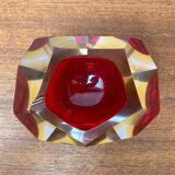 Vintage Italian Sommerso glass candlestick or ashtray