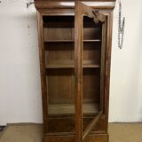 20th-century walnut library