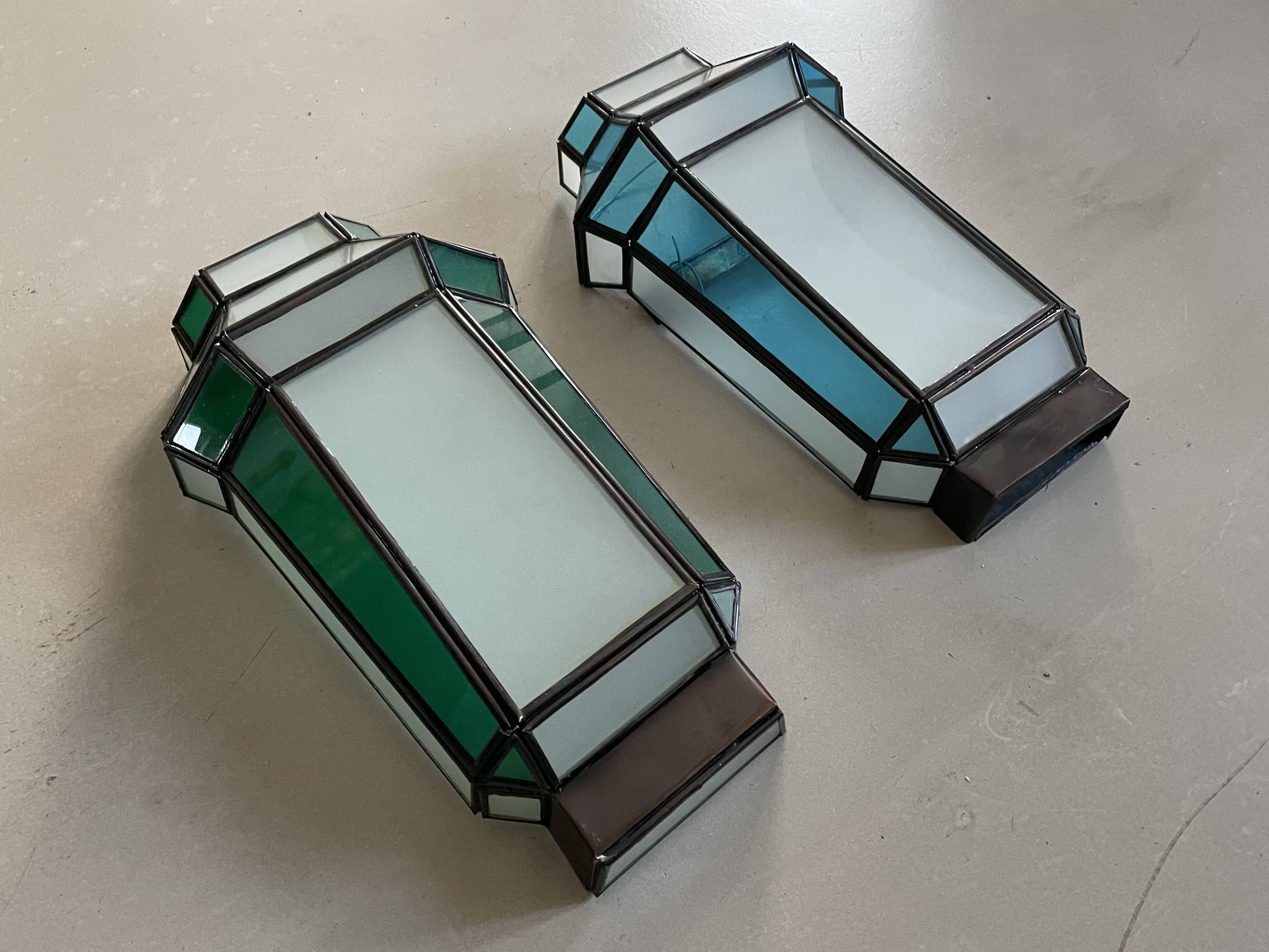 Set of 2 oriental wall lights