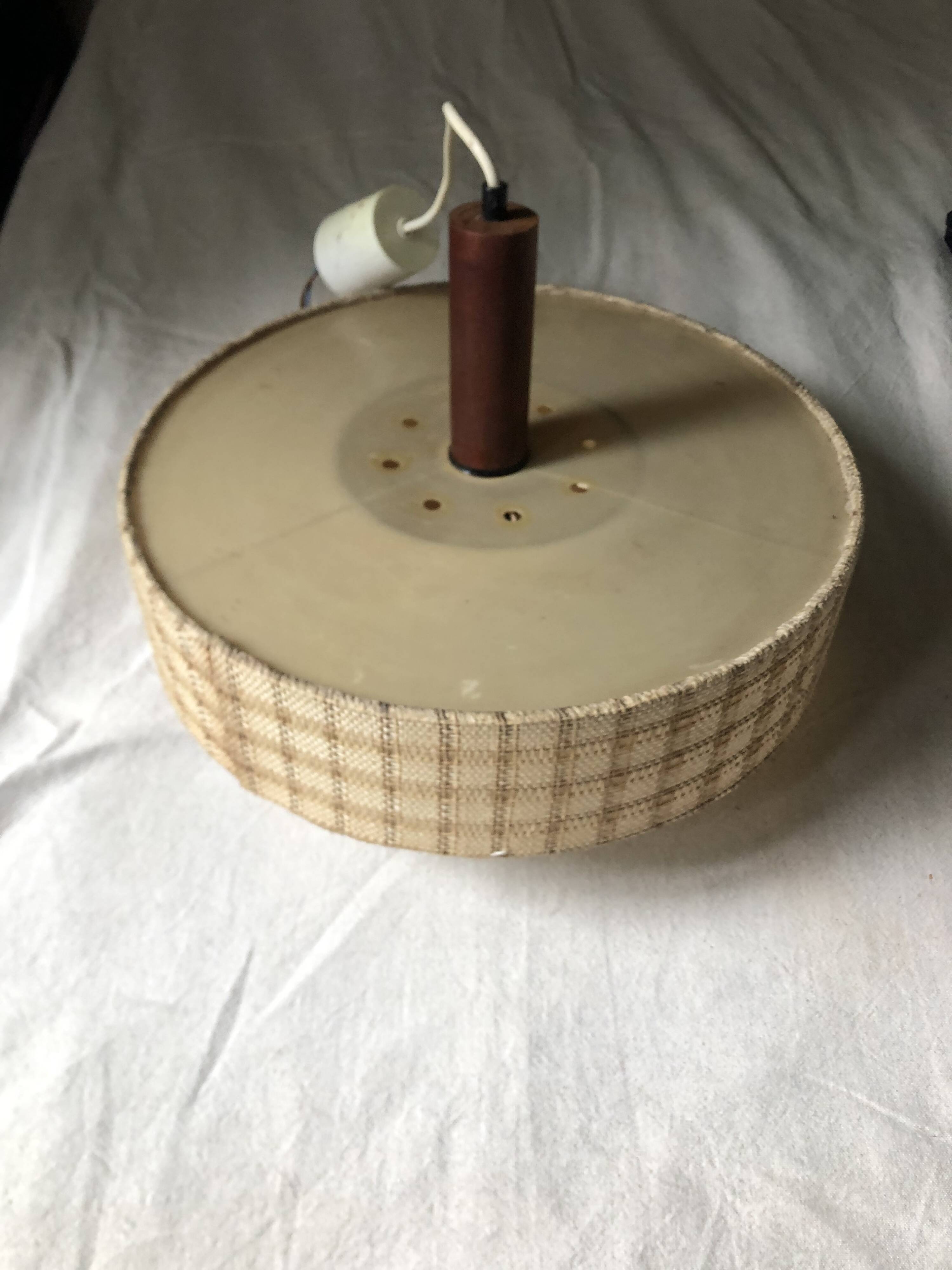 Scandinavian teak pendant light from the 60s/70s vintage