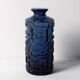 Mid-century Pressed Glass Vase "Cobolt" by Göte Augustsson / Sweden / 1970s