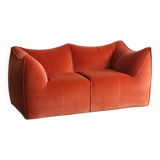 Canapé Le Bambole en velours corail par Mario Bellini pour B&B Italia, années 1970