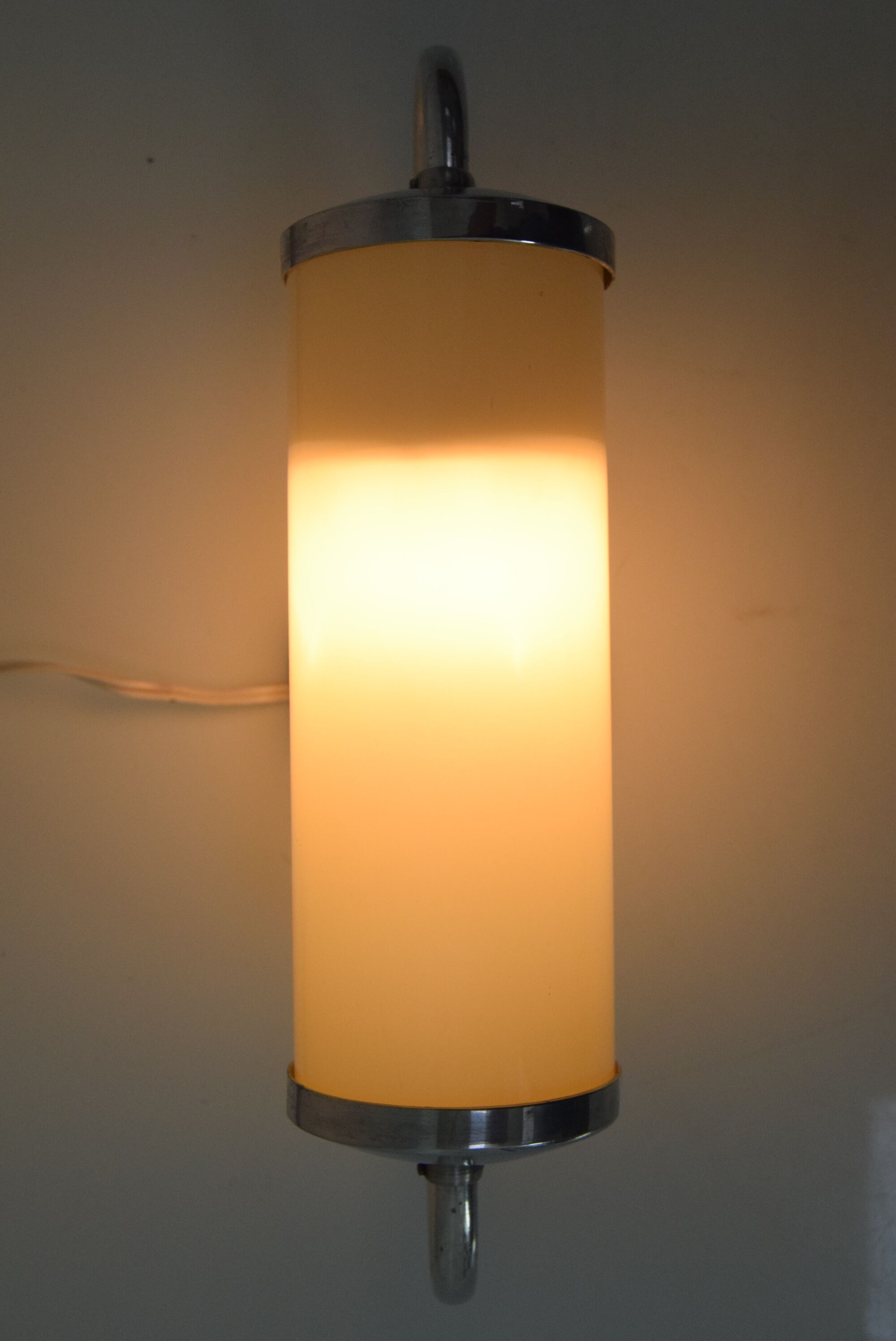 Art deco tubular wall lamp,1930's.
