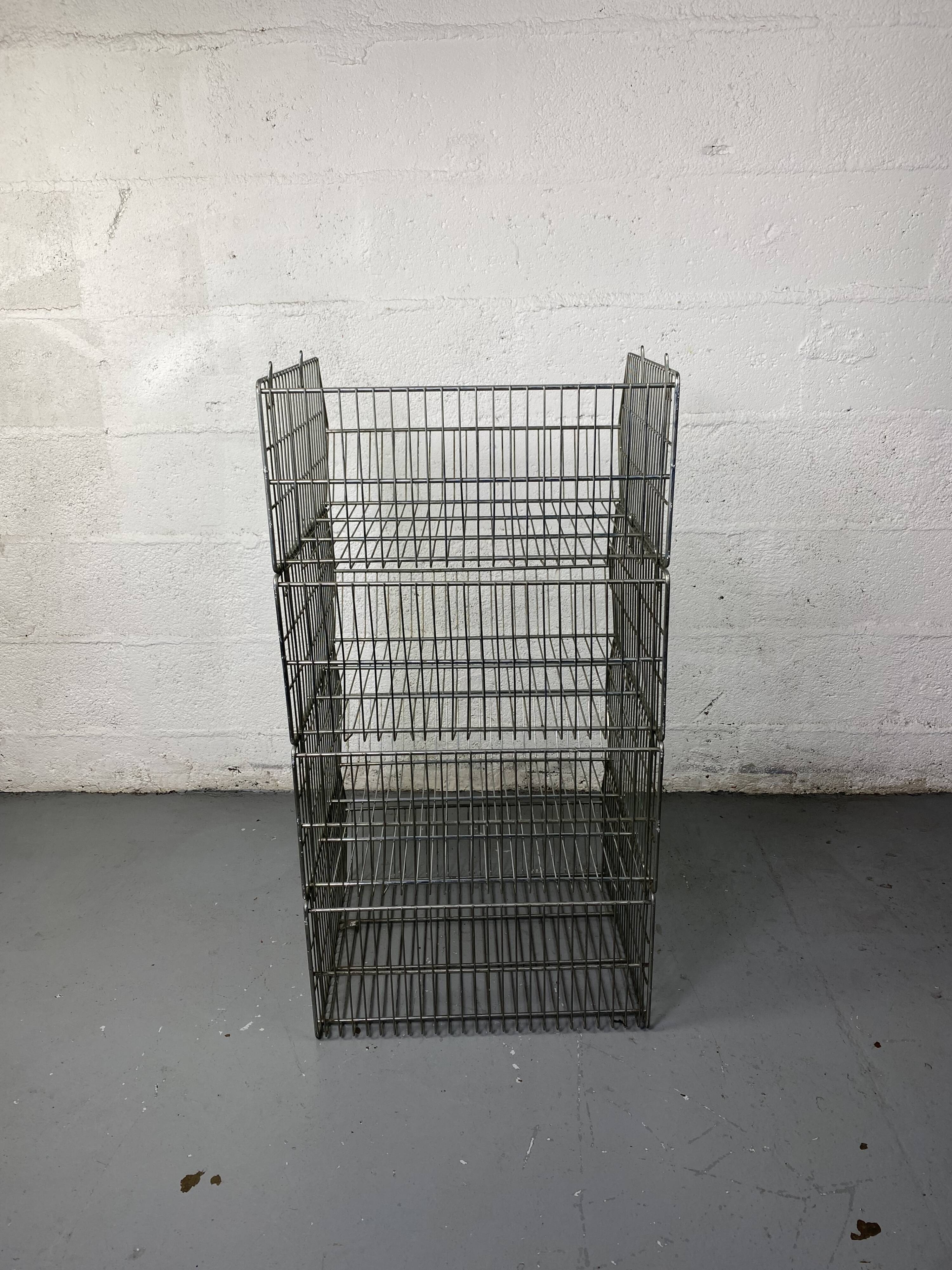 Modular industrial wire shelves