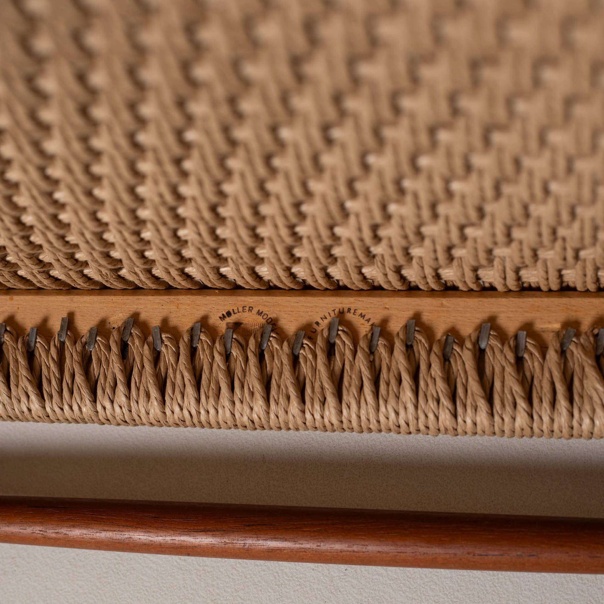 Set of 4 Niels Otto Moller teak dining chairs, model 75, Denmark, 1960s