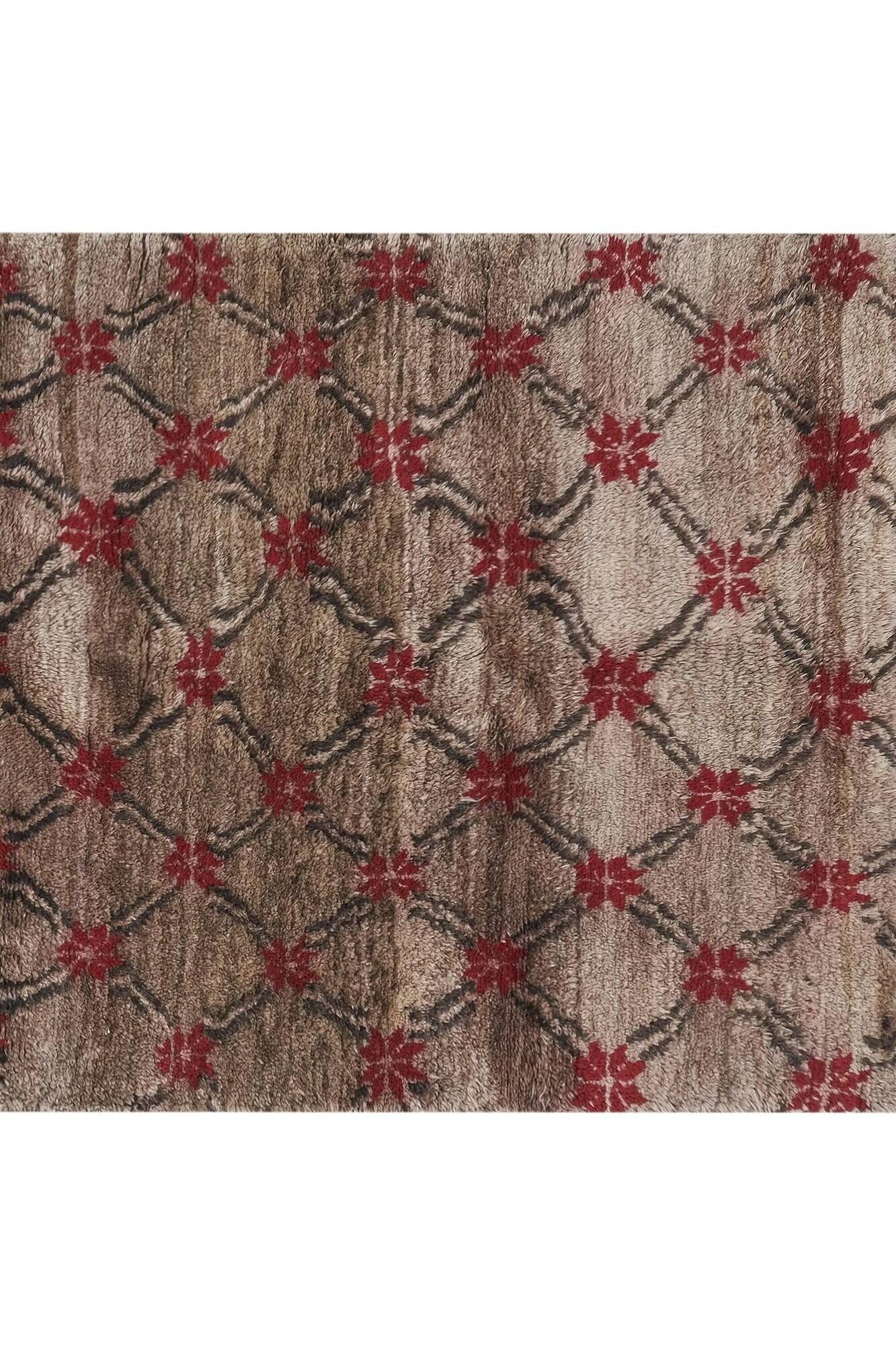 Vintage handmade Turkish rug 127x215 cm