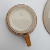 Coffee service Vallauris ceramic wood decoration