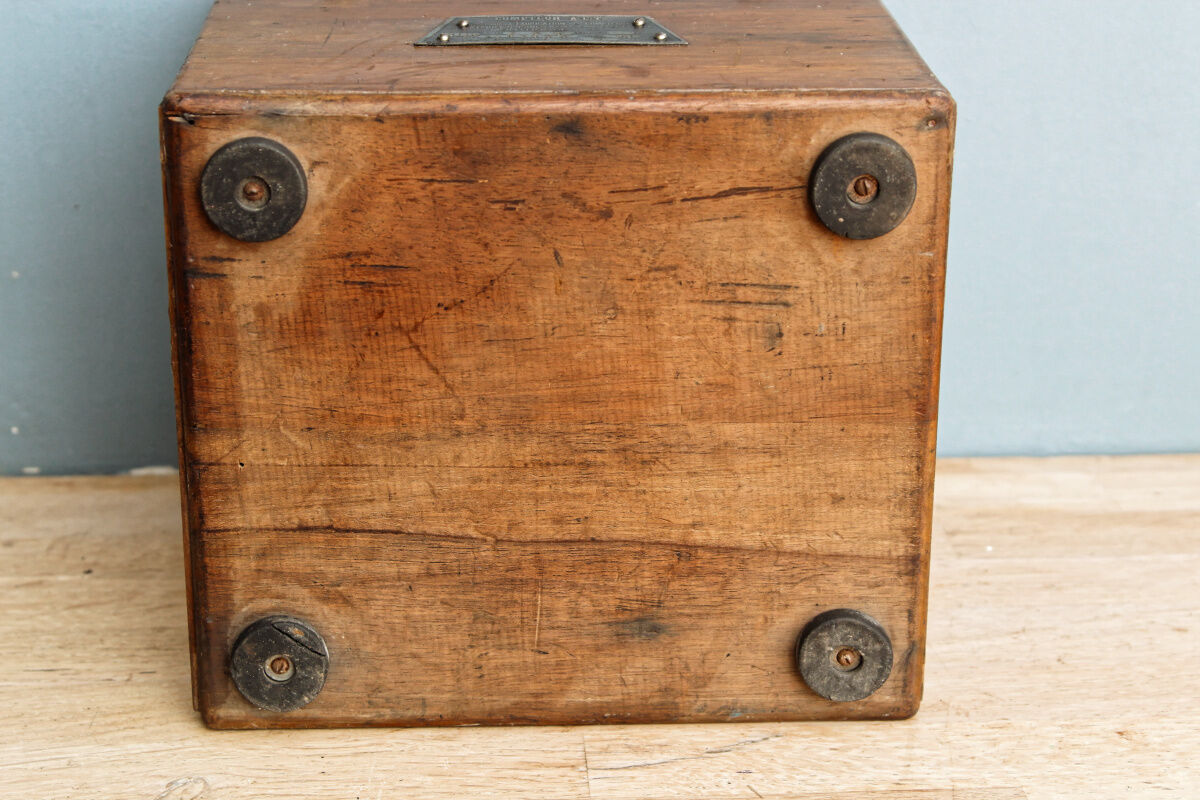 Mahogany and brass box, early twentieth