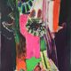 Bernard LORJOU, Nuit du Faubourg St Honoré, 1970. Original large format exhibition poster