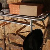 Grey metal coat rack