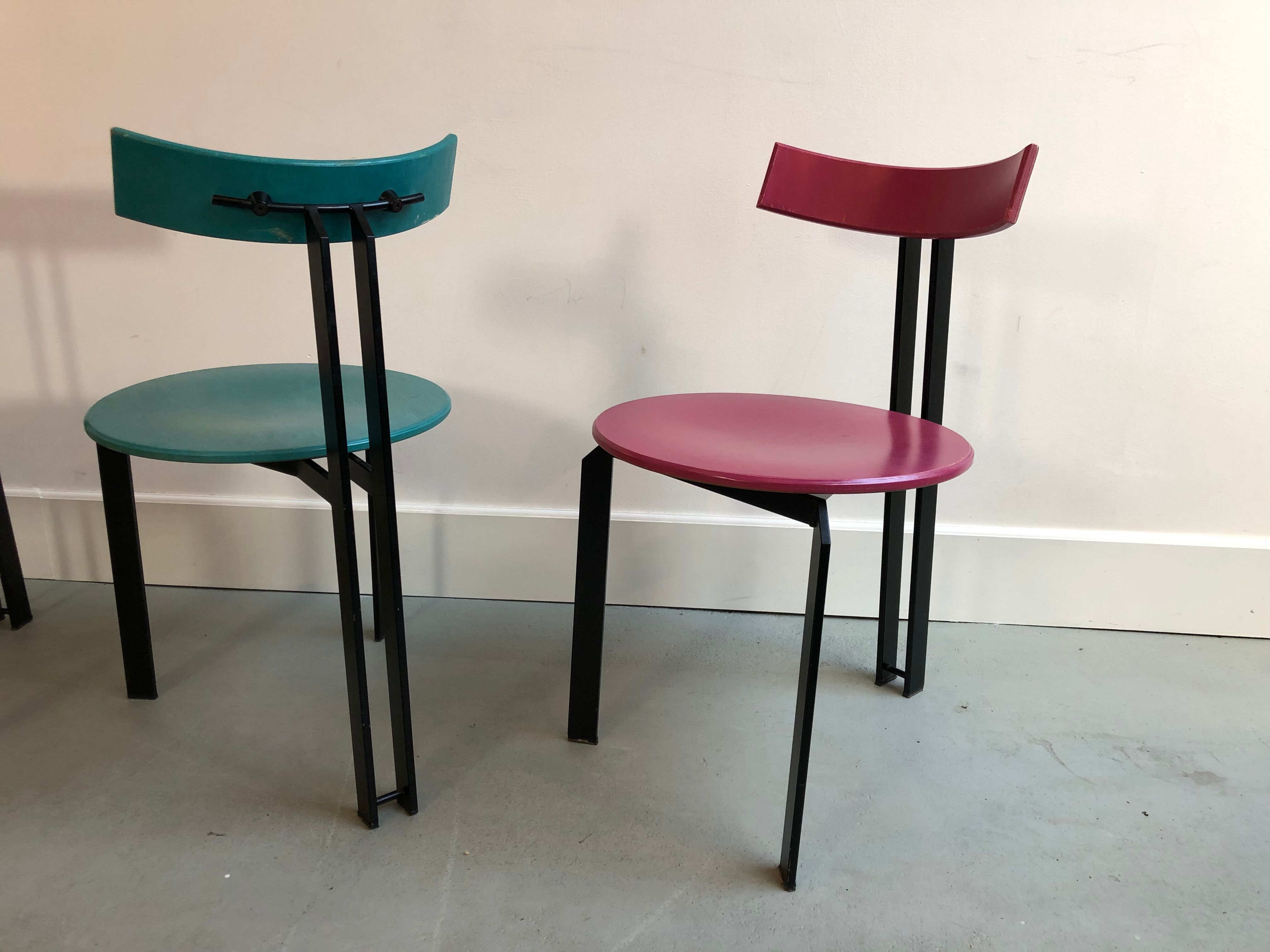 Set of 4 Harvink Zen eighties chairs