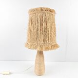 Vintage rope lamp dlg. by Audoux & Minet