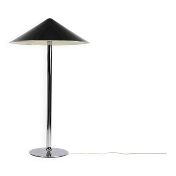 Ateljé Lyktan floor lamp with rare oversized custom shade – Sweden, 1970s