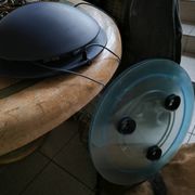 Luminaire suspension Aurora blue Arteluce1982
