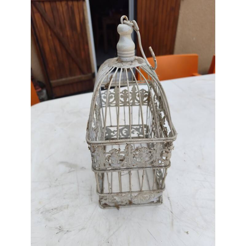 Cage à oiseaux en fer forgé