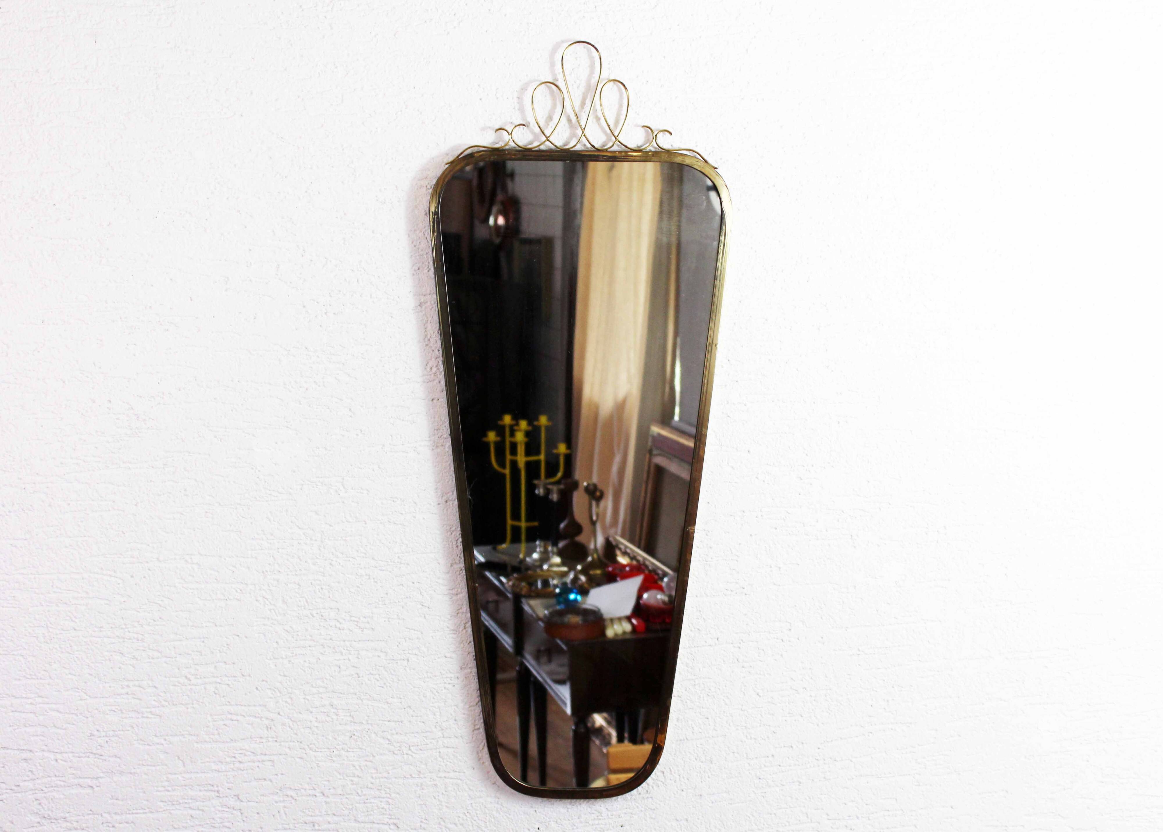 Miroir forme libre en laiton