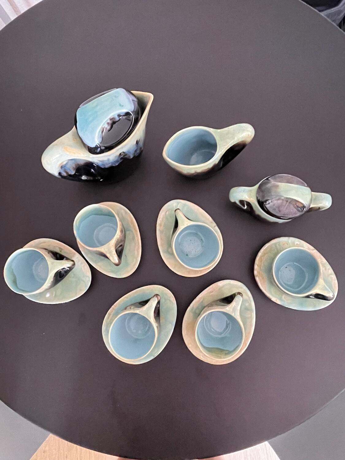 Vallauris ceramic coffee service from the 60s