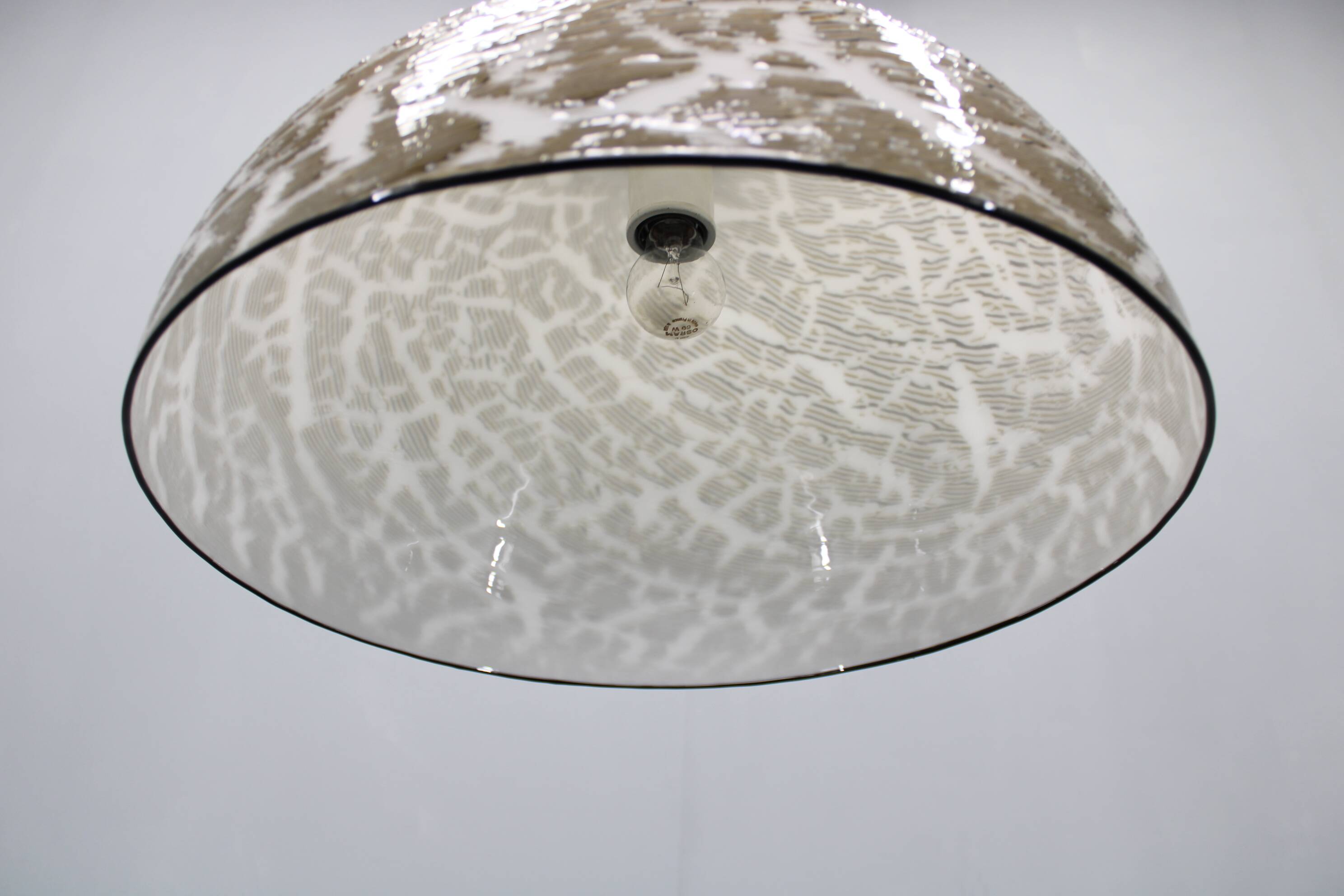 1970s Italian Glass Pendant Light