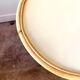 Coffee table in rattan and black metal 1960