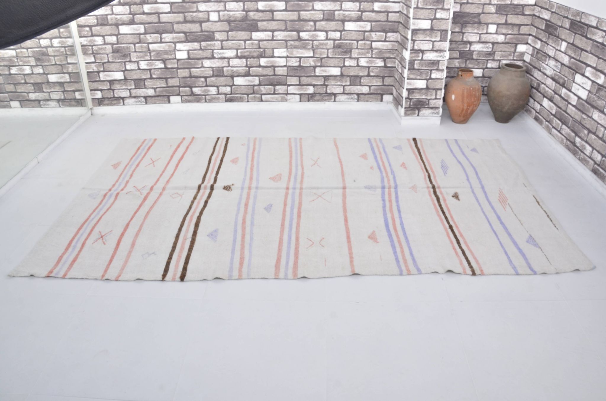 Tapis surdimensionné en chanvre anatolien sku 3673