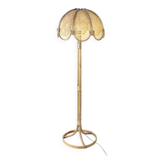 Lampadaire Autoportant En Bambou, République Tchèque Années 1990