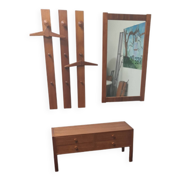 Vintage Danish design teak  Gardarobe by Aksel Kjergaard .