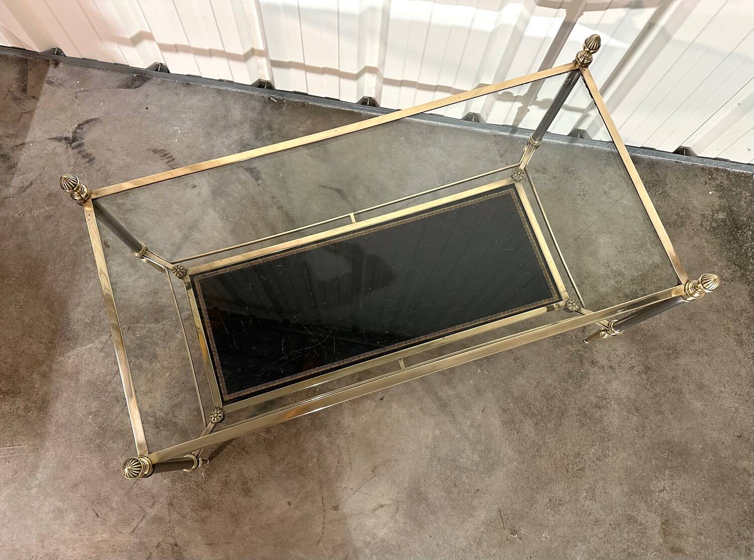 1970s bronze coffee table