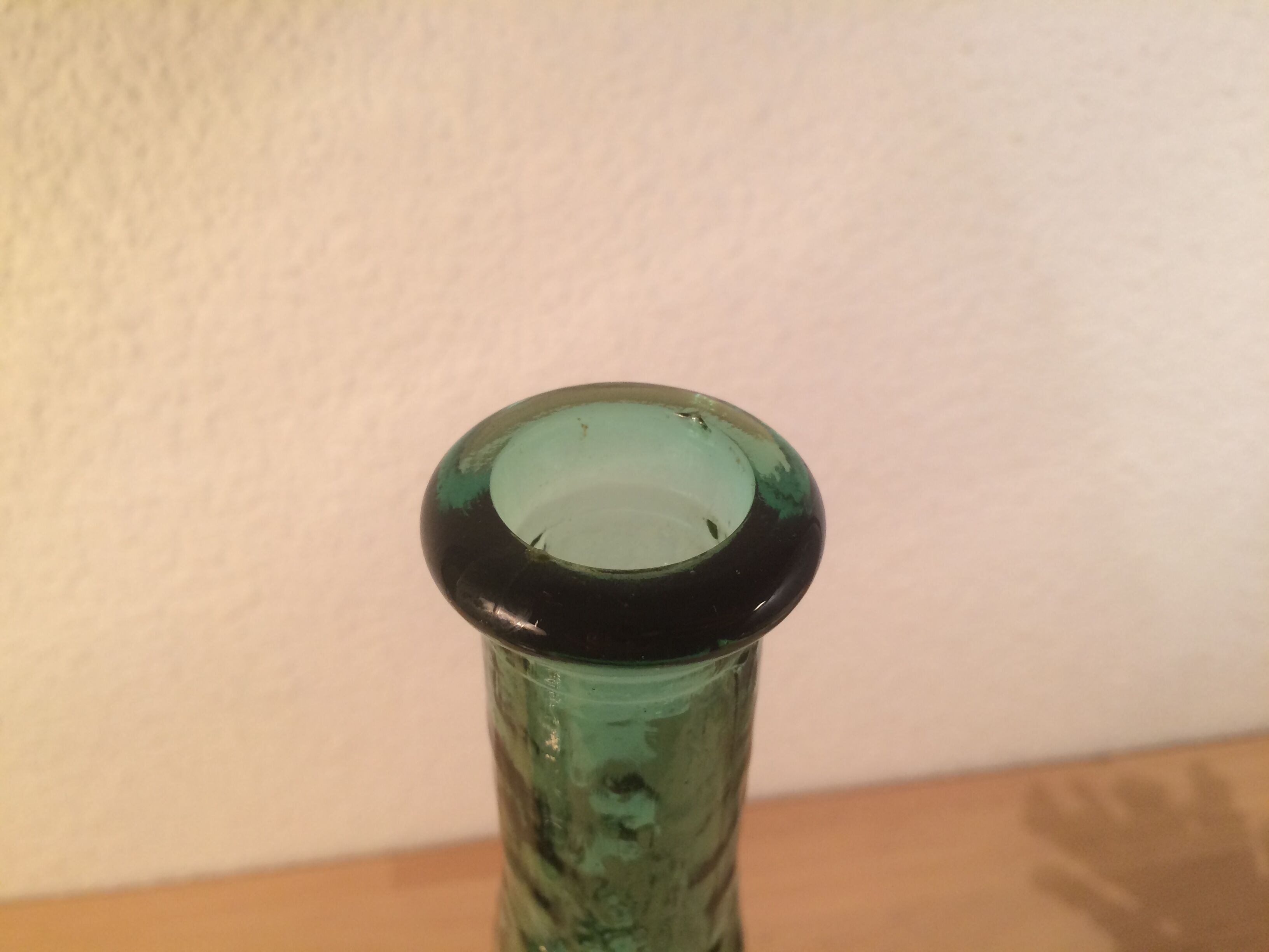 Bottle Empoli Italian glass green 58 cm