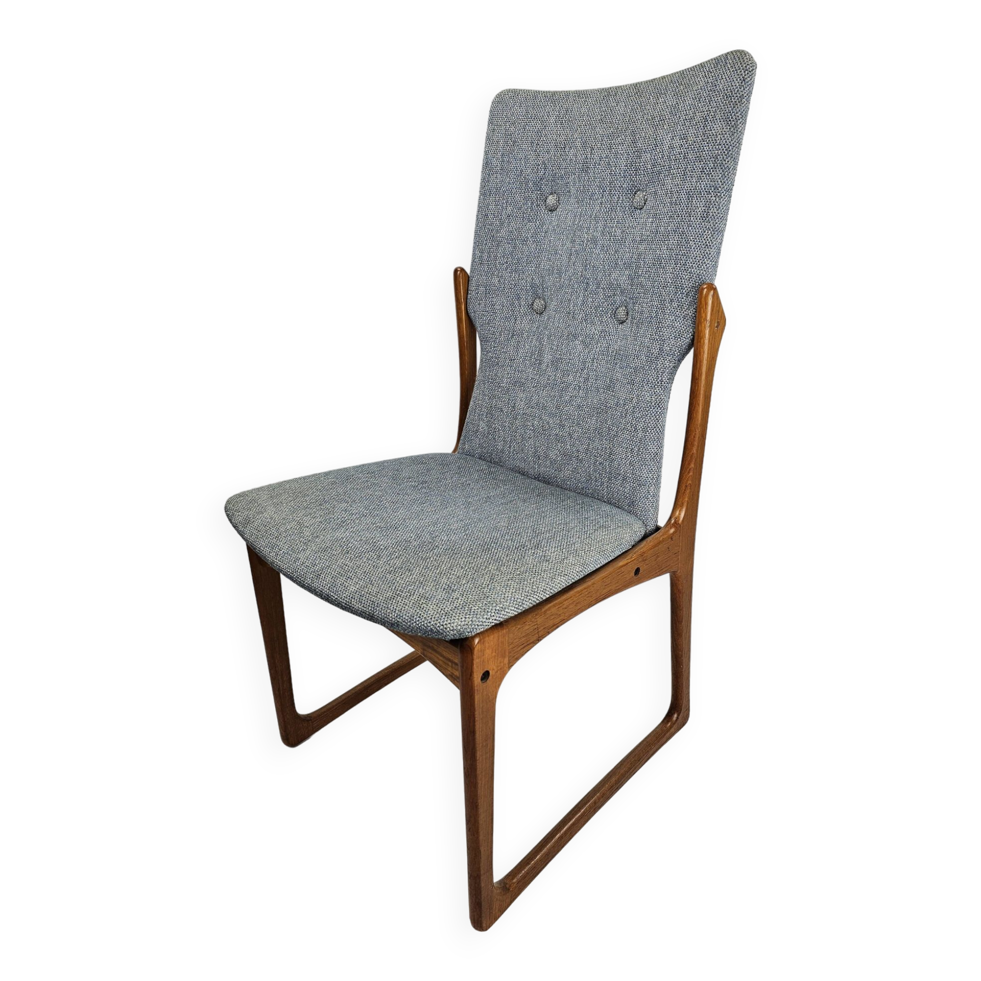 Set of 4 vintage solid wood chairs - Vamdrup 1960