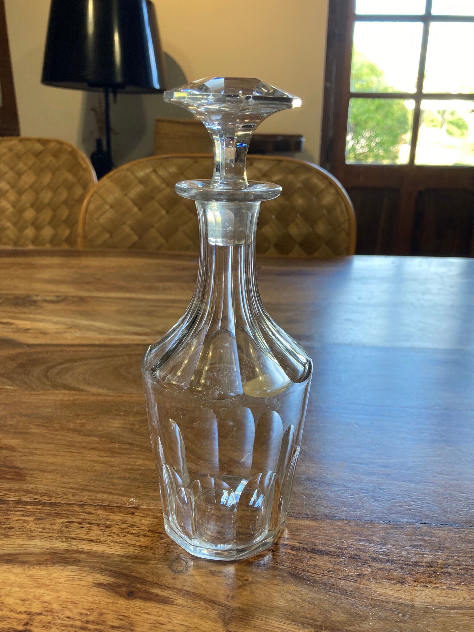 Crystal bedside carafe