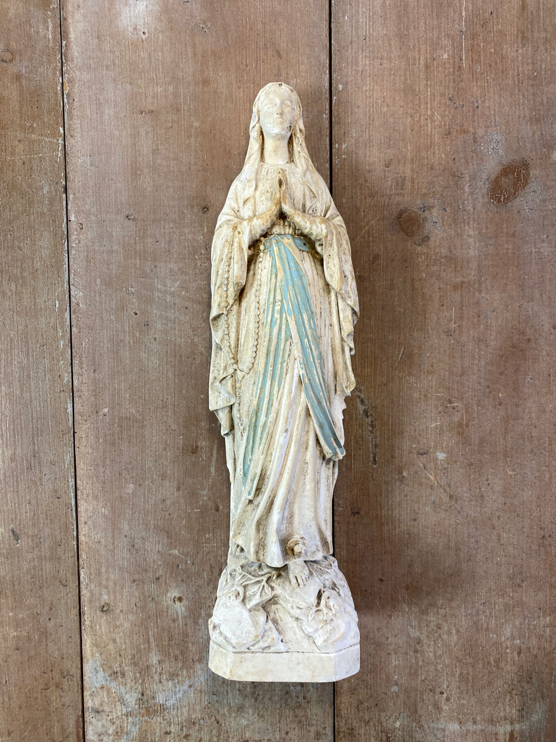 Virgin Mary ancient plaster