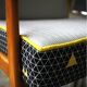 Chair vintage yellow triangles