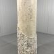 Travertine mactan stone columns & vase 1980’s